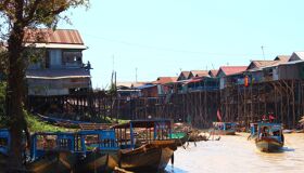 Stilt-Houses in Tonle Sap Lake near Siem Reap